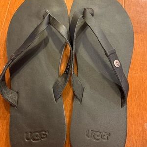 Ugg leather flip flops, size 9.